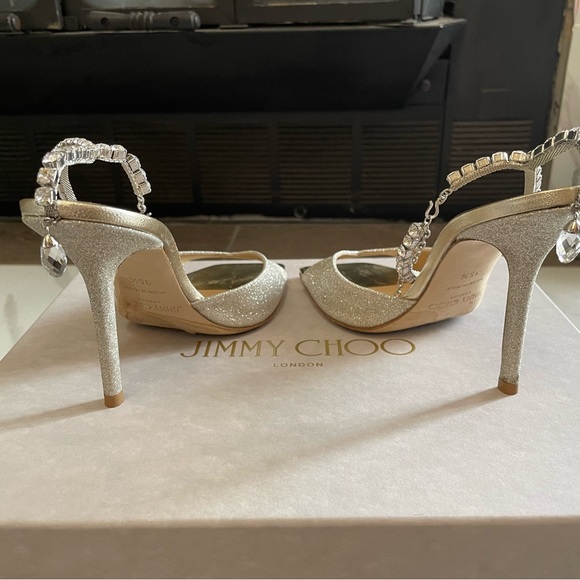 Jimmy Choo Saeda Sandal 100 Heel - Picture 9 of 10